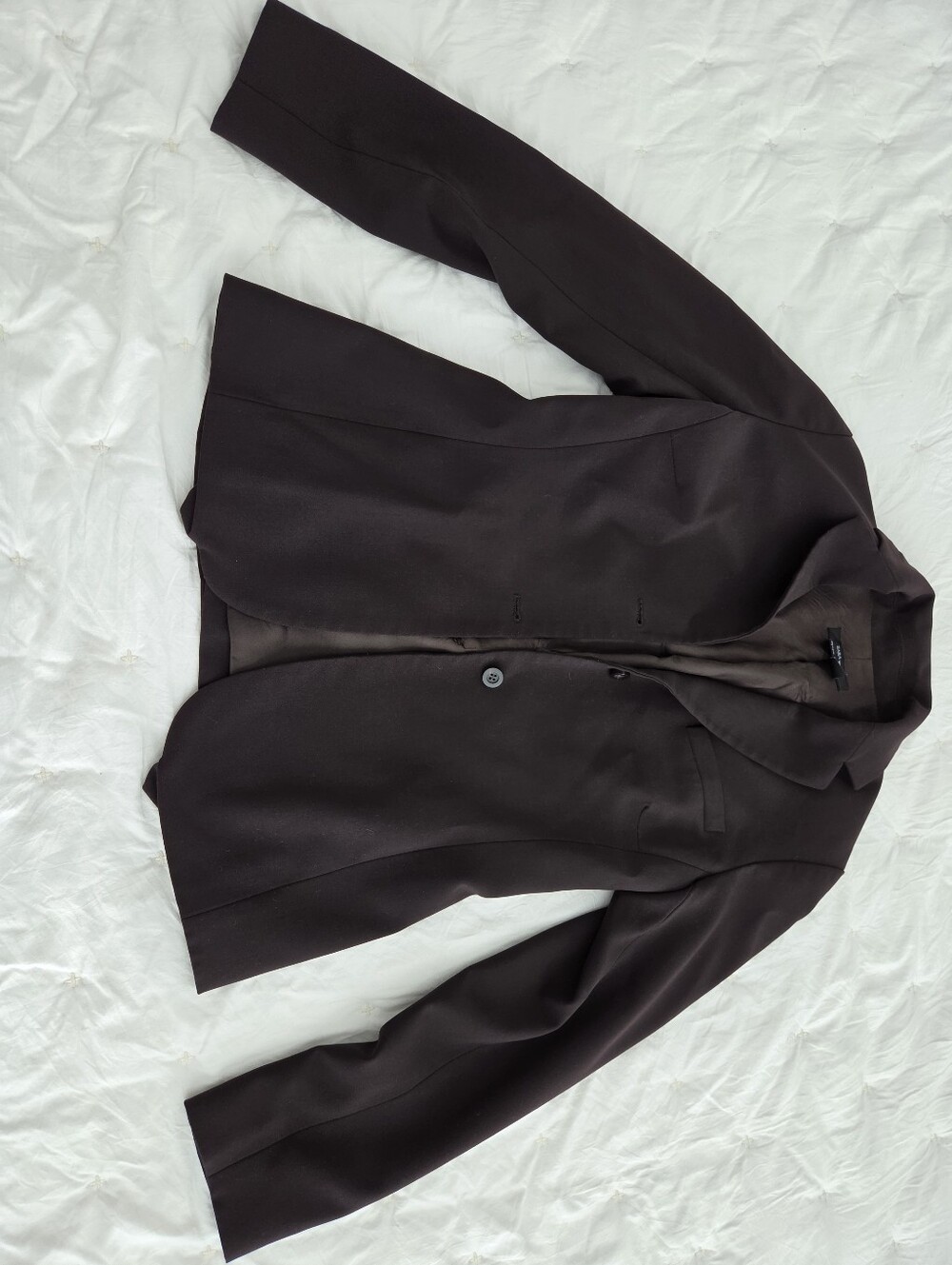 Zara Women's Dark Brown Tailored Blazer